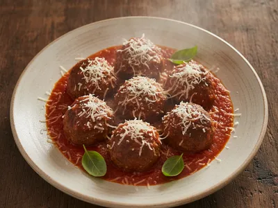 Baked Meatballs Without Breadcrumbs (Gluten-Free, Keto)