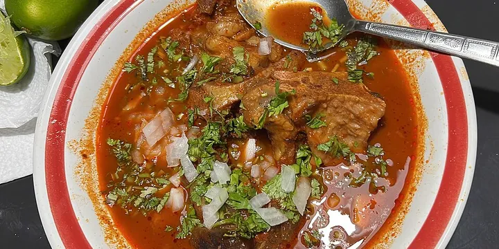 Birria Meatballs (Cheese-Stuffed, Consomme Dipping Sauce)