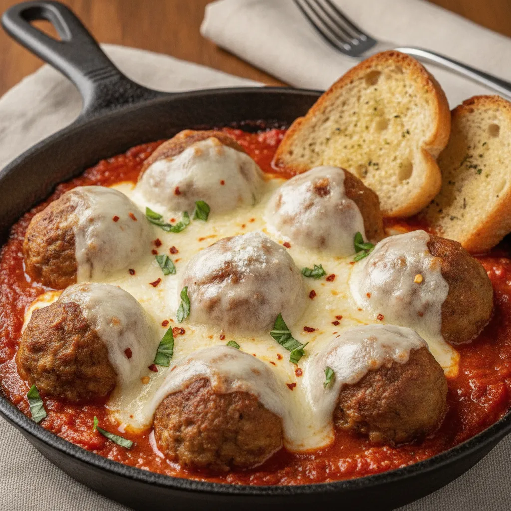 Baked Chicken Parmesan Meatballs