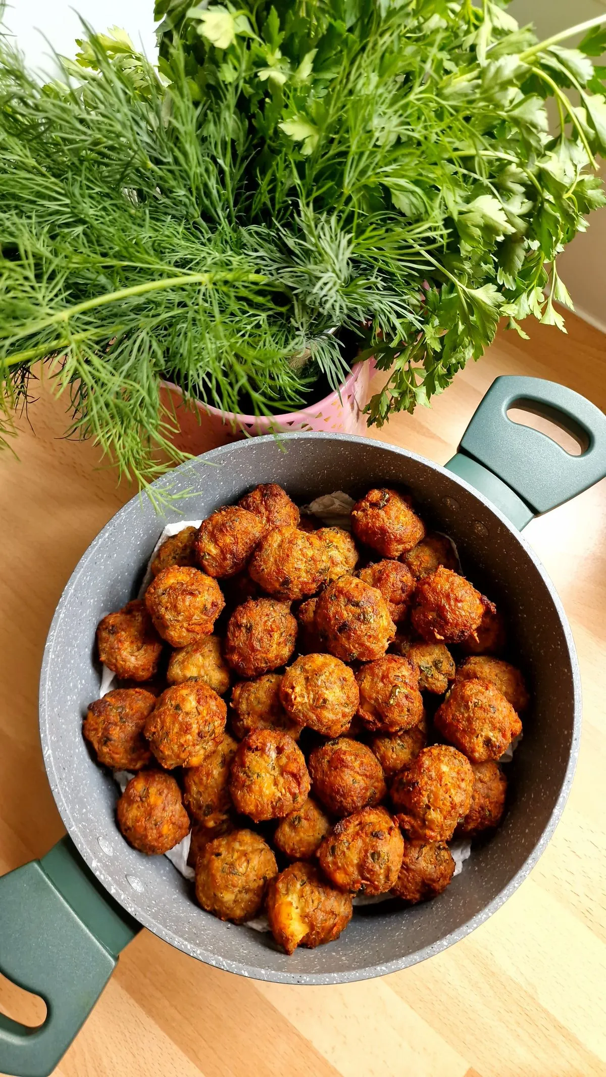 Cypriot Keftedes (Greek Meatballs with Grated Potato)