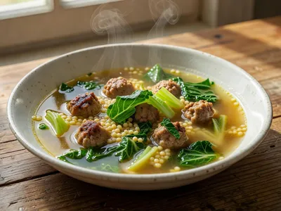 How to Make Italian Meatball and Orzo Soup (Lemon Herb, 35 Minutes)