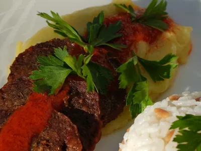 Izmir Kofte: Turkish Meatballs with Potatoes in Tomato Sauce