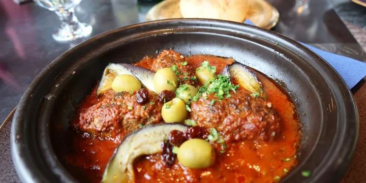Tunisian Kefta (Meatballs in Harissa Tomato Sauce)