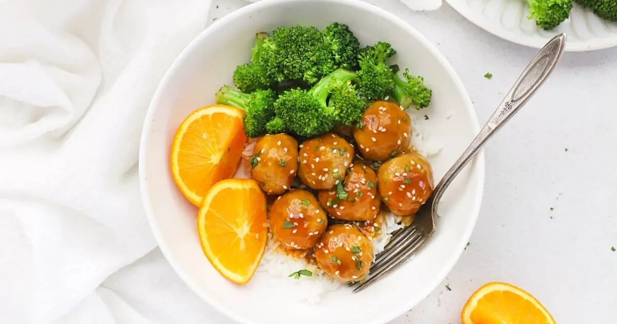 How to Make Orange Chicken Meatballs (Sticky Citrus Glaze)
