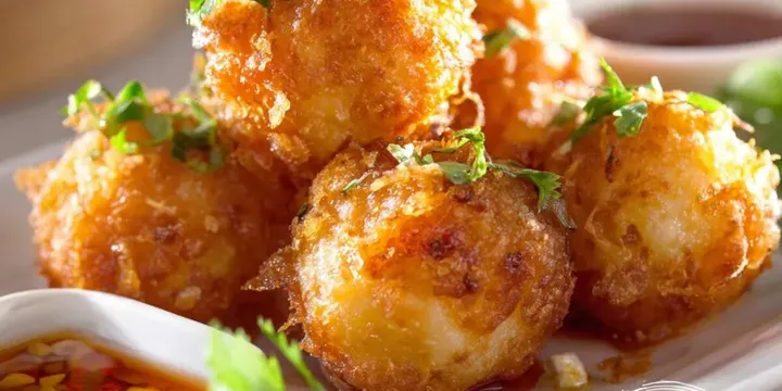 How to Make Chinese Shrimp Balls (Dim Sum Fried Shrimp Balls)
