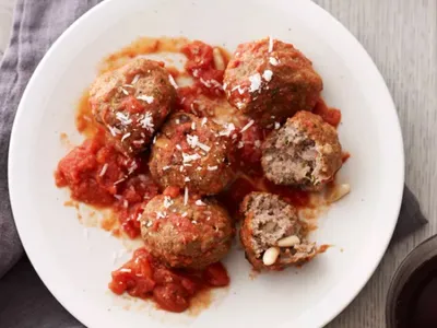 Sicilian Meatballs with Pine Nuts and Currants