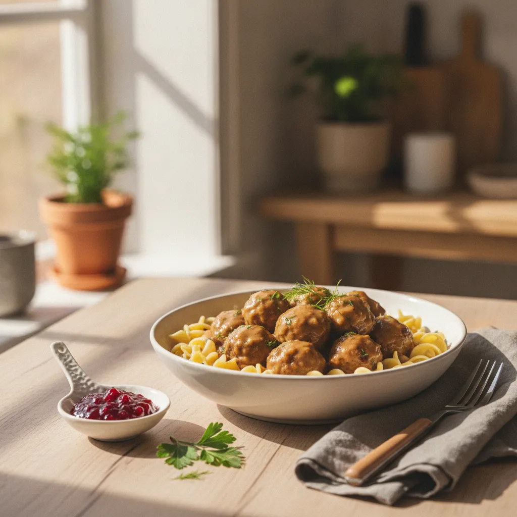 Swedish Meatballs with Cream Gravy