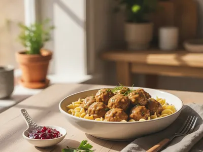 Swedish Meatball Soup (Creamy Dill and Potato)