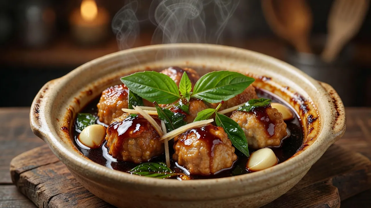 Taiwanese Three-Cup Meatballs (San Bei Ji Style, 30 Minutes)