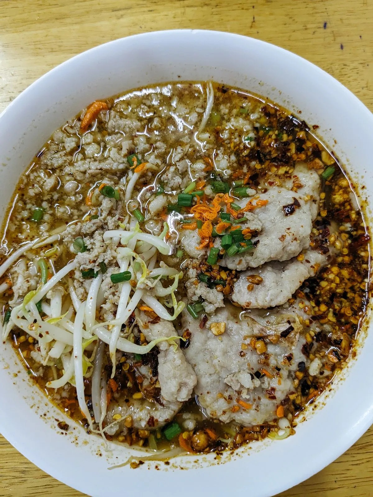 Thai Boat Noodles with Pork Meatballs (Guay Tiew Ruea)