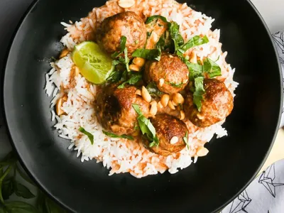 Thai Coconut Curry Meatballs (30-Minute One-Pan Dinner)