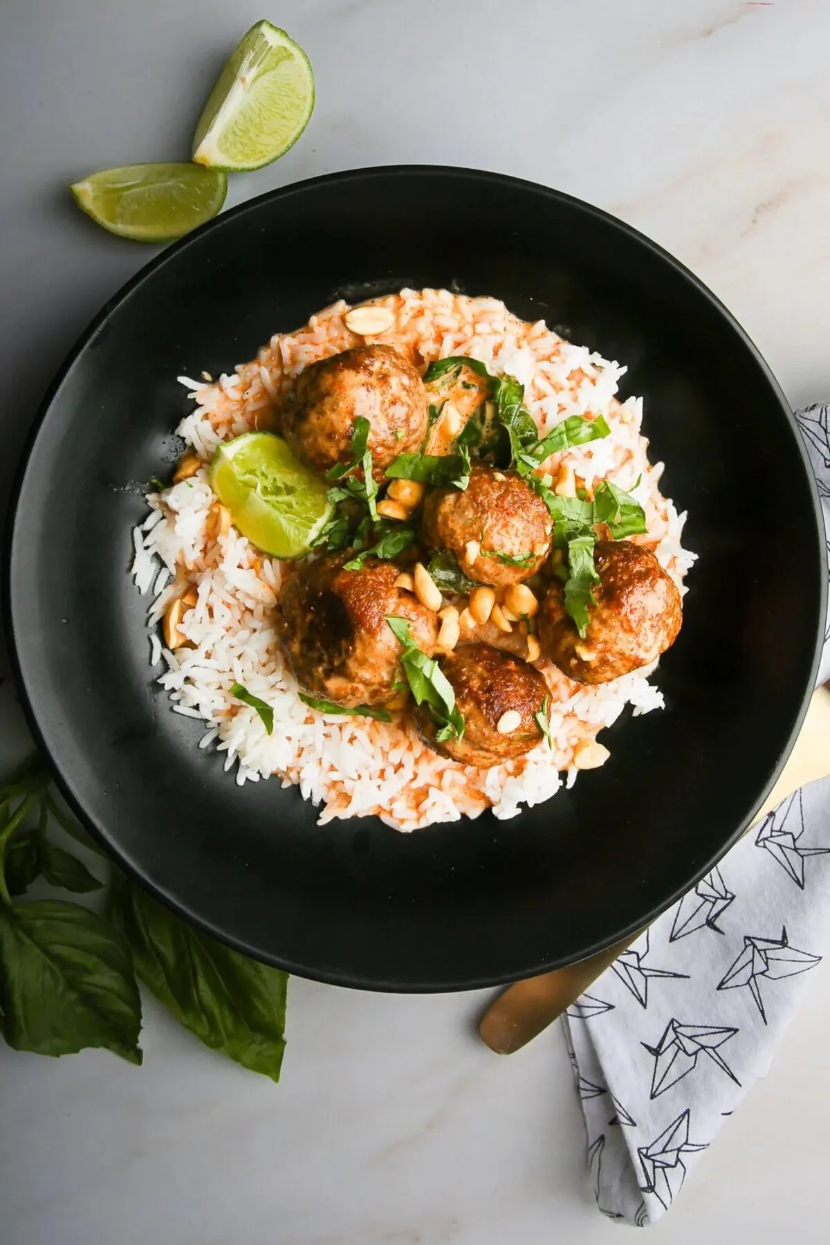Thai Red Curry Meatballs (Coconut Cream Sauce, 30 Minutes)