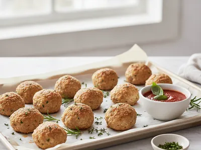 Healthy Turkey Meatballs (Baked)