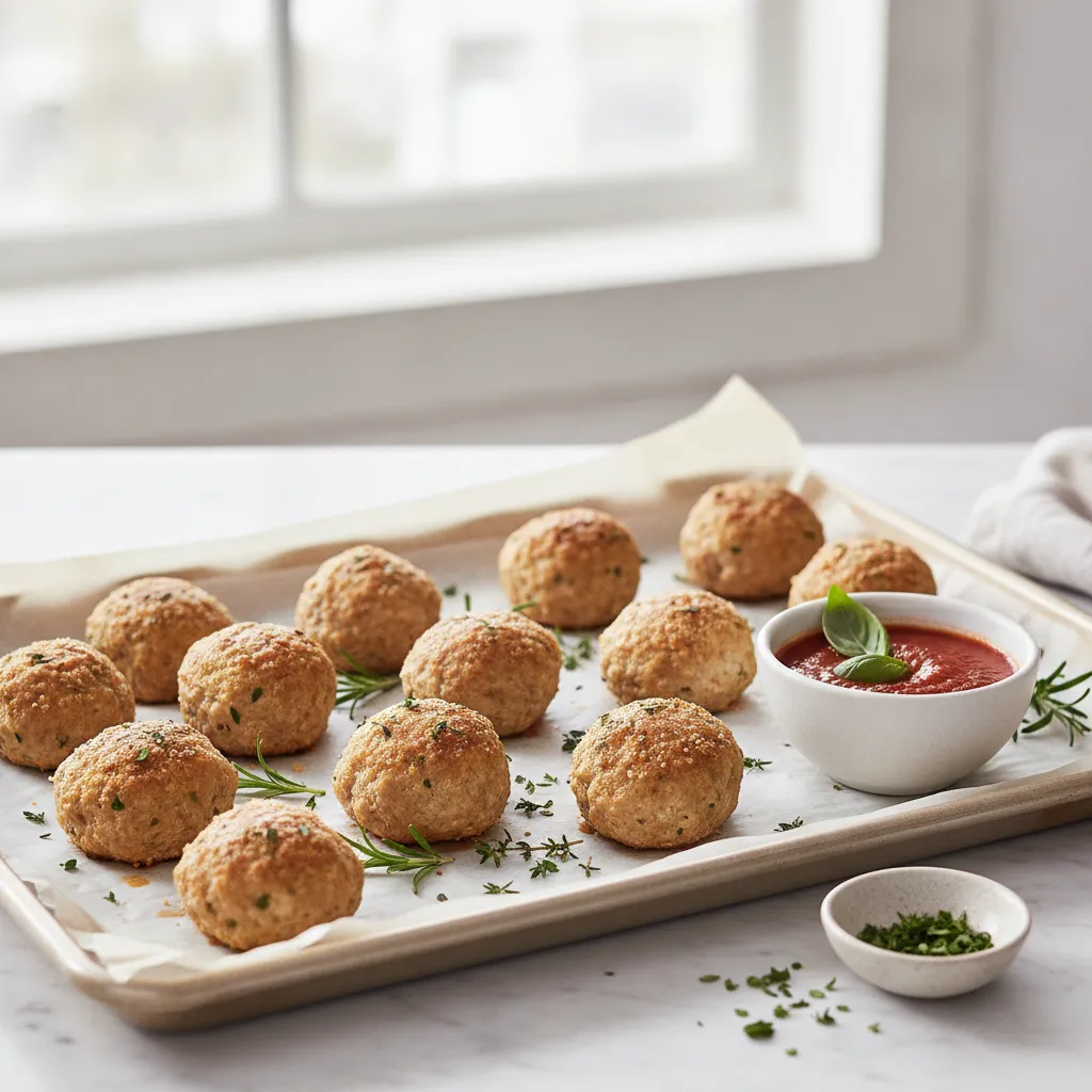 Healthy Turkey Meatballs (Baked)